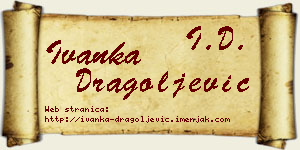 Ivanka Dragoljević vizit kartica